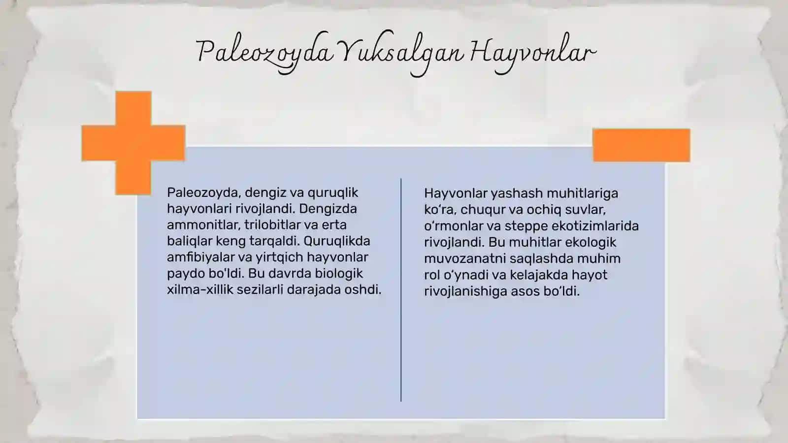 Paleozoy mezozoy va kalyazoy erasidagi hayot 4
