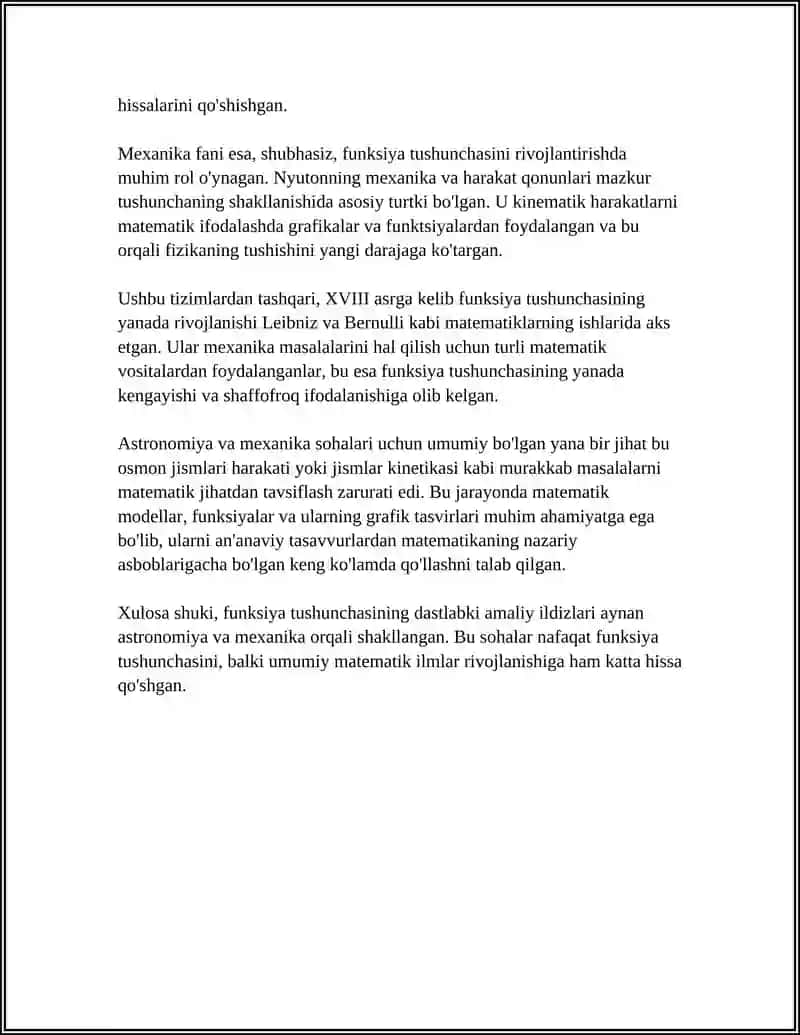 Funksiya Tushunchasi 4