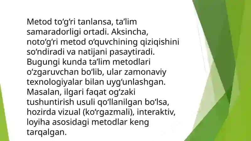 Ta’lim Metodlari va Vazifalari 4