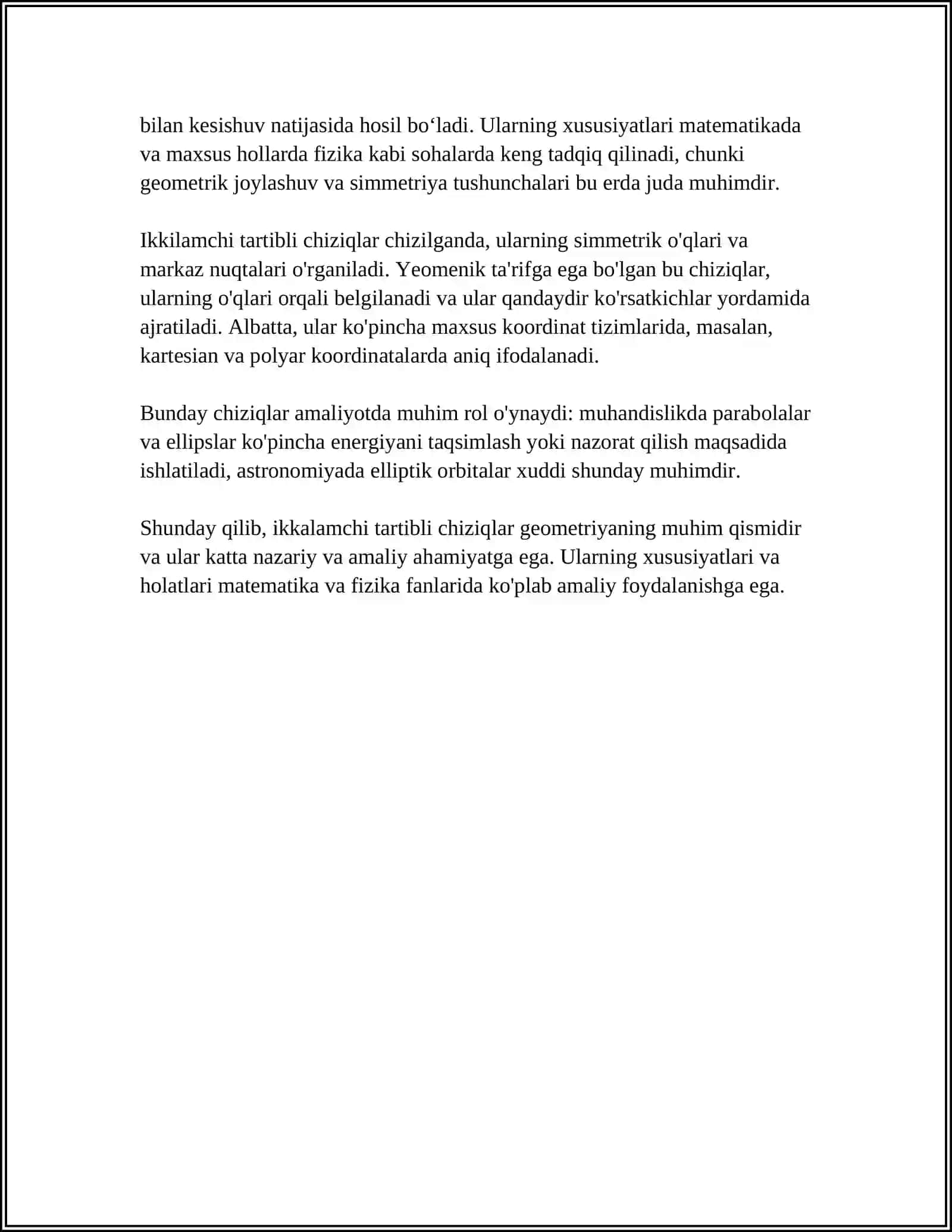 IKKINCHI TARTIBLI CHIZIQLAR 4