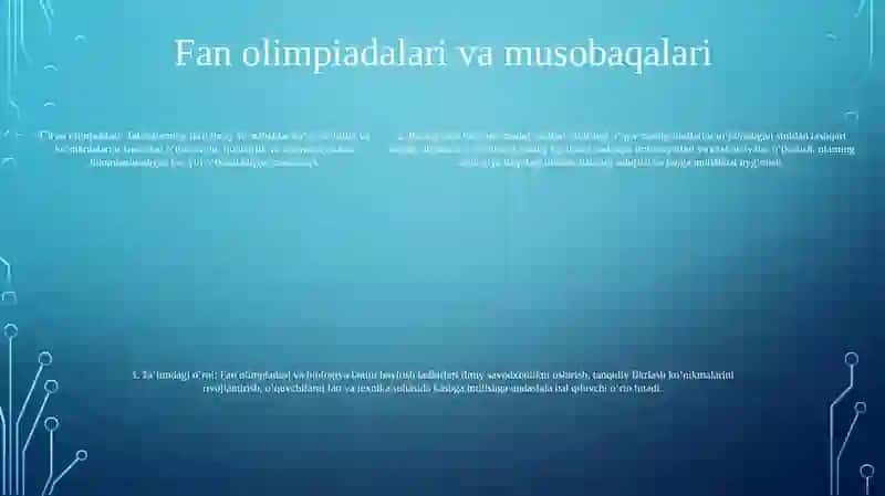 Biologiyadan Sinfdan Tashqari MashgʻUlotlarning TaʼLim Tarbiya Jarayonida Tutgan OʻRni 4