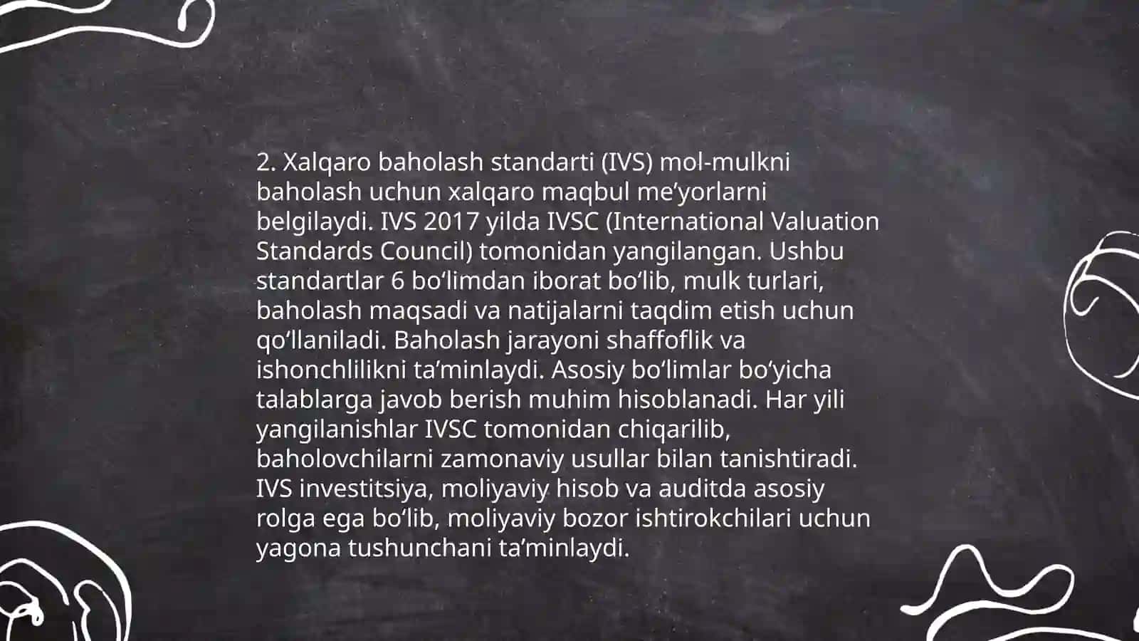 Xalqaralıq bahalaw baģdarlamaları 4