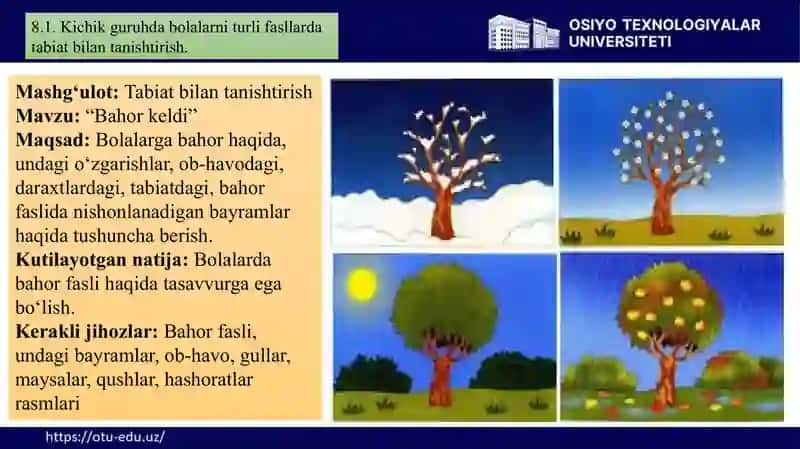 Mаktаbgаchа yoshdаgi bolаlаrni yilning turli fаsllаridа tаbiаt bilаn tаnishtirish texnologiyasi 4