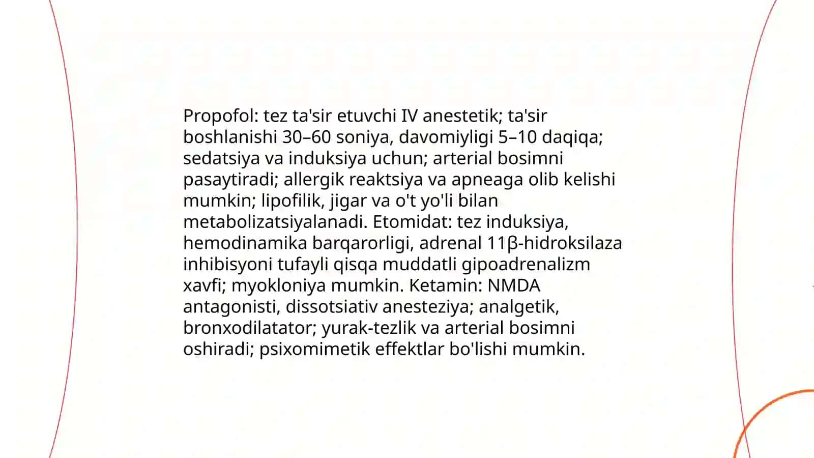 Zamonaviy anestetik vositalar 4