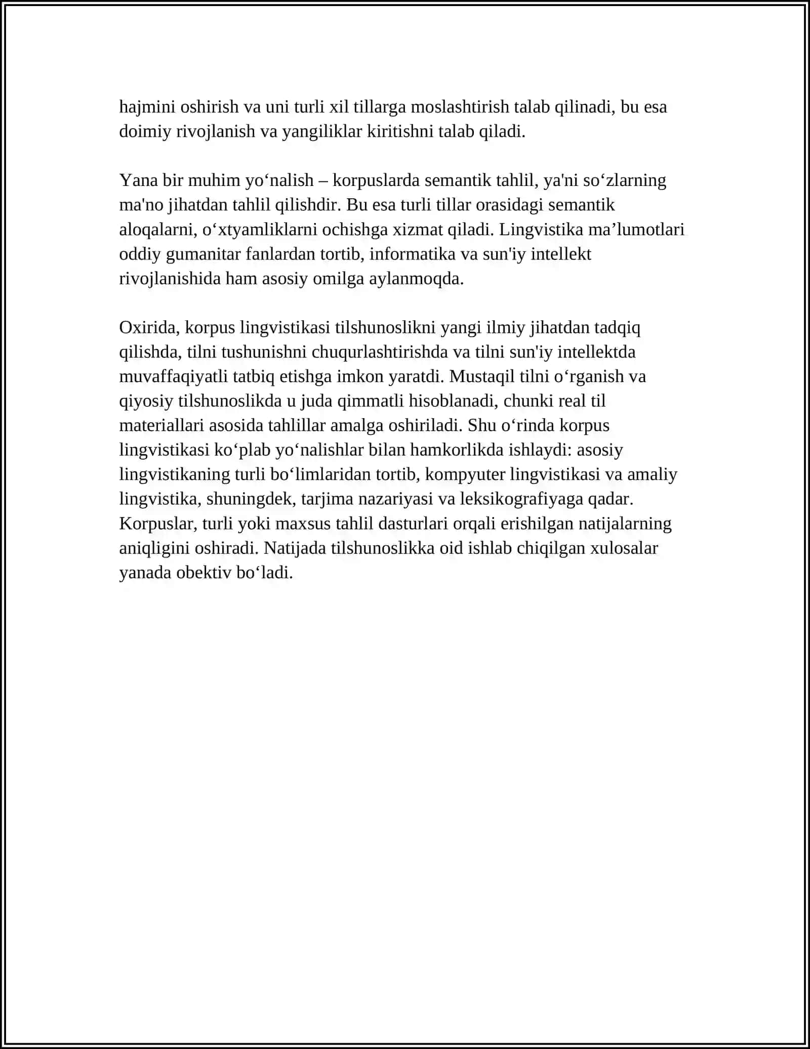 KORPUS LINGVISTIKASI VA UNING ASOSIY TUSHUNCHALARI 4