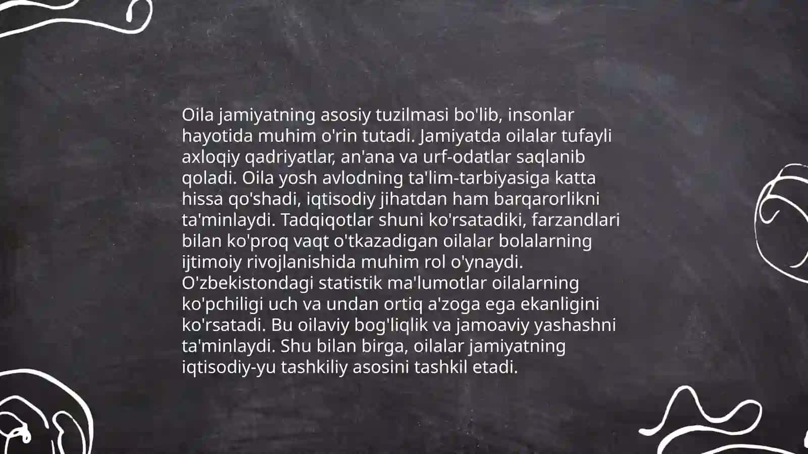 XXI asr oilasi konseptsiyasning asosiy mazmuni 4