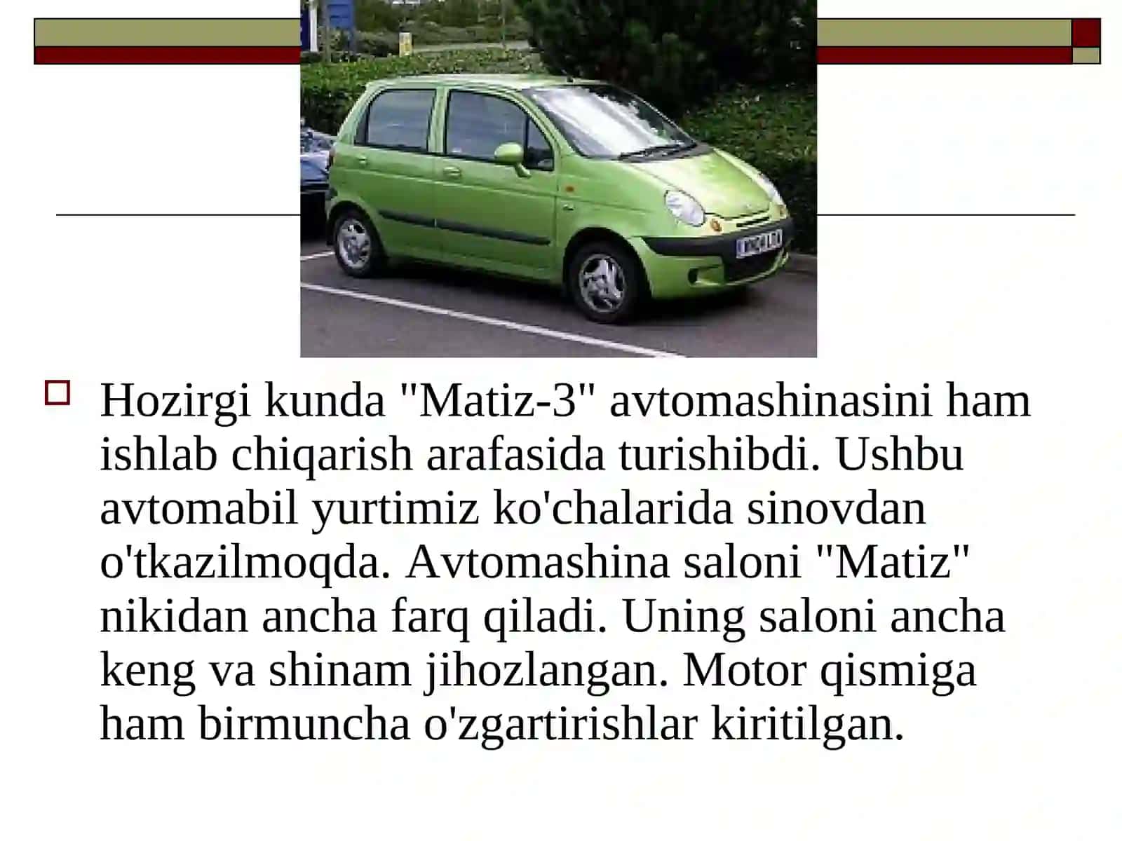 GM-O'zbekistonCHEVROLET 4