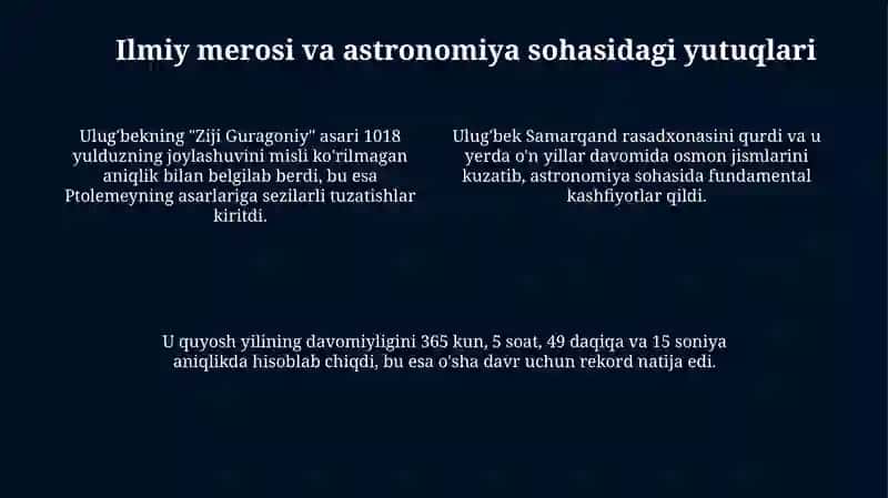 Mirzo Ulugʻbek tarixiy shaxs 4