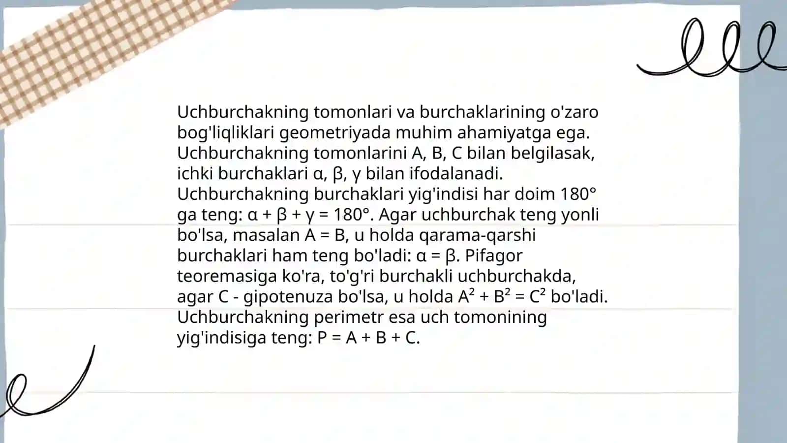 Uchburchak Chizish Usullari 4