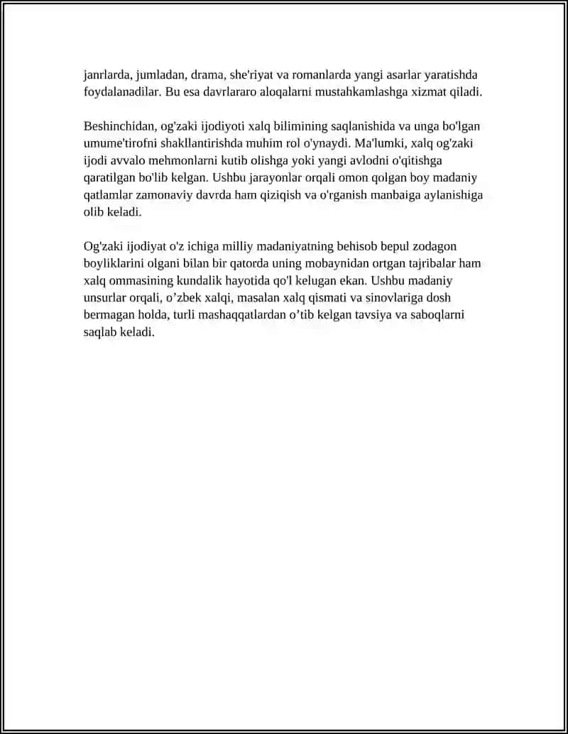 XALQ OG'ZAKI IJODI 4