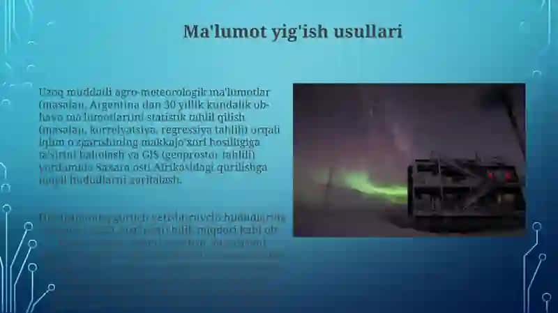 Agrometeorologiyaning predmeti Tadqiqot uslublari va asosiy vazifalari 4