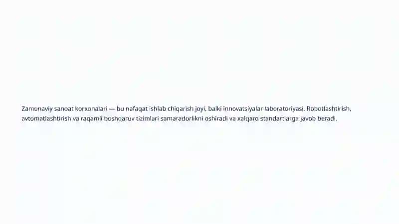 Sanoatni Modernizatsiya Qilish: O'zbekistonning Yangi Iqtisodiy Rivojlanish Yo'li 4