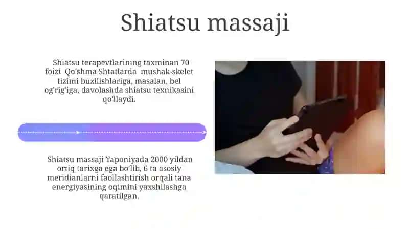Massaj tarixi va bemoarlarda qollash usullari 4