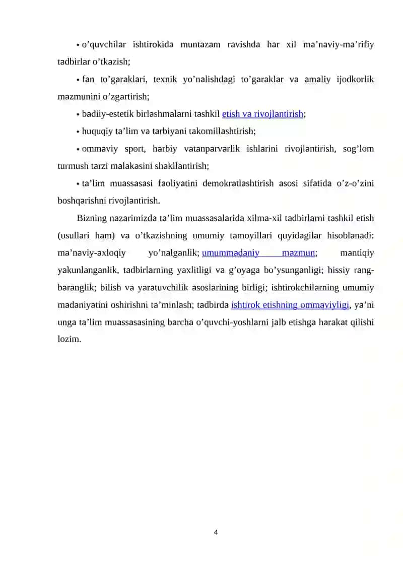 MAKTABDA TARBIYAVIY ISHLARNI REJALASHTIRISH 4