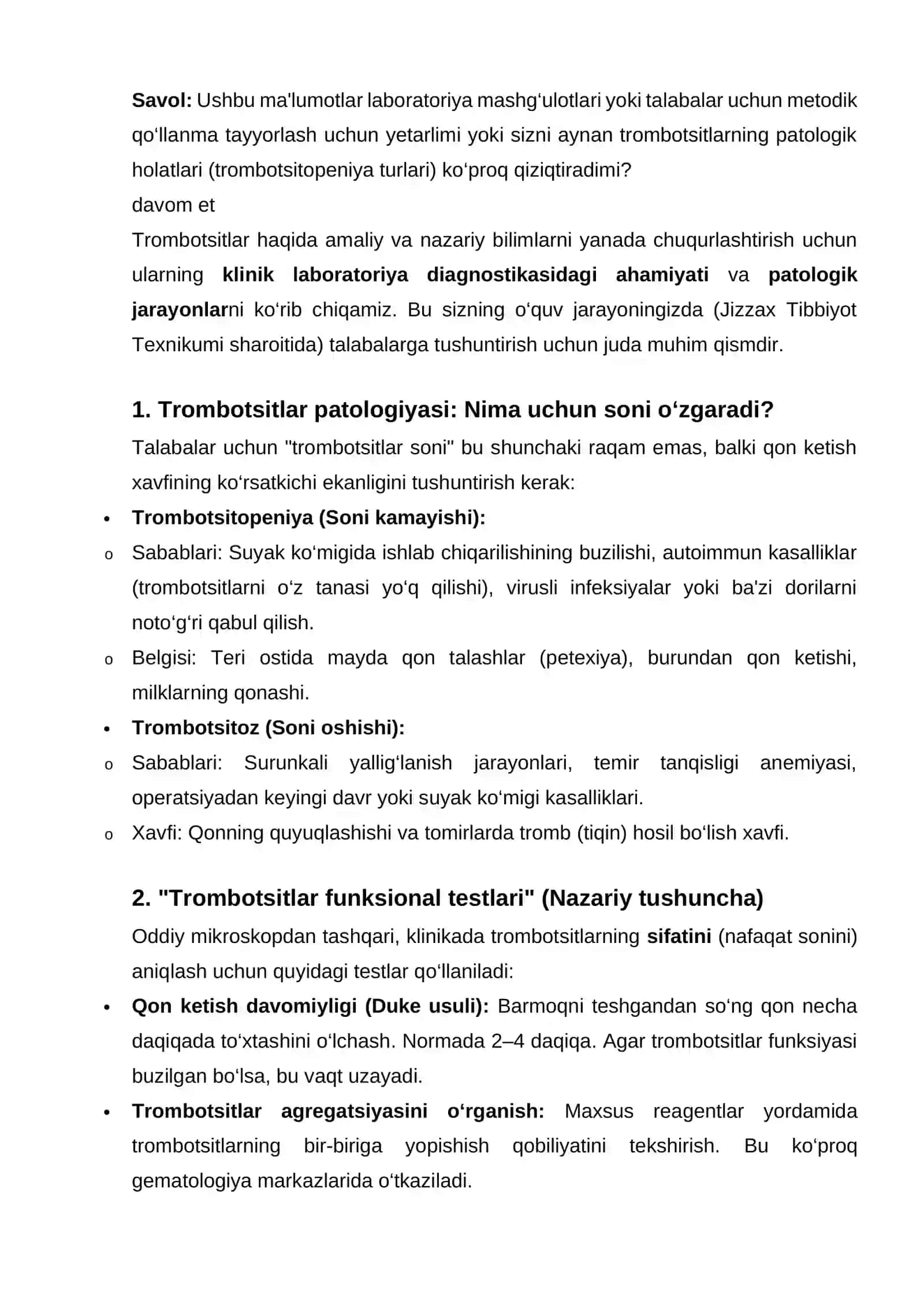 Trombositlarning tuzulishi, mikroskopda ko`rib o`rganish 4