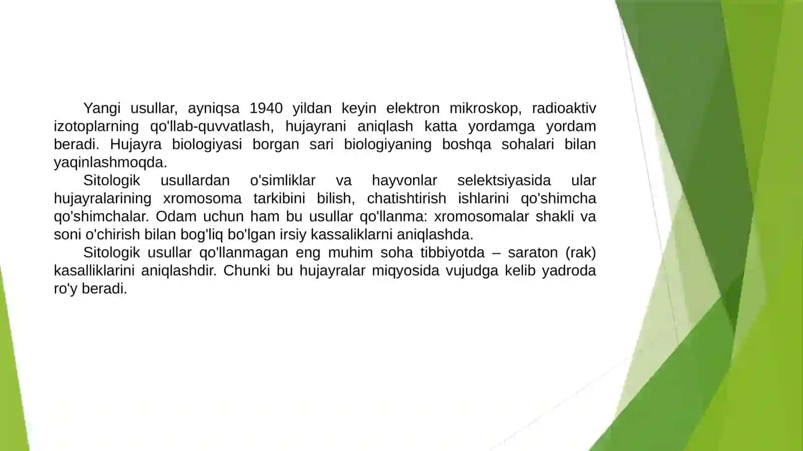 Hujayralarning o`tkazuvchanligi va ularni o`rganish usullari 4