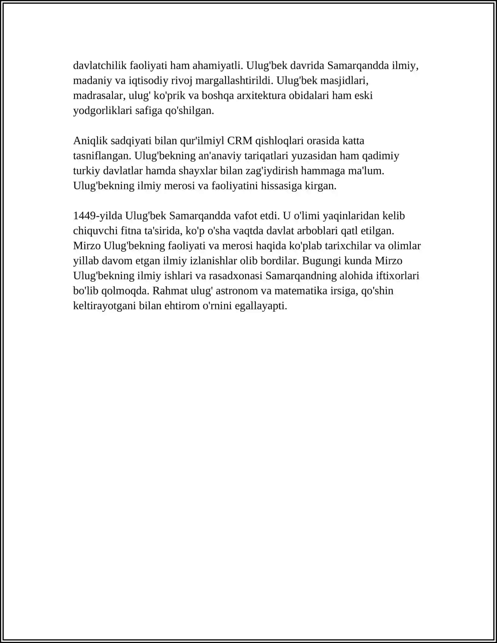 MIRZO ULUGʻBEK -DAVLAT ARBOBI VA BUYUK OLIM 4
