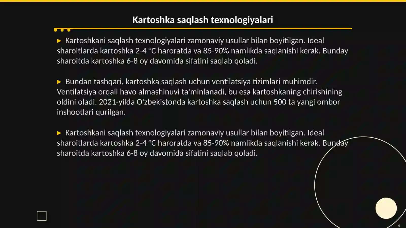 Kartoshka, karam va boshqa sabzavotlami saglash uchun omborlar 4