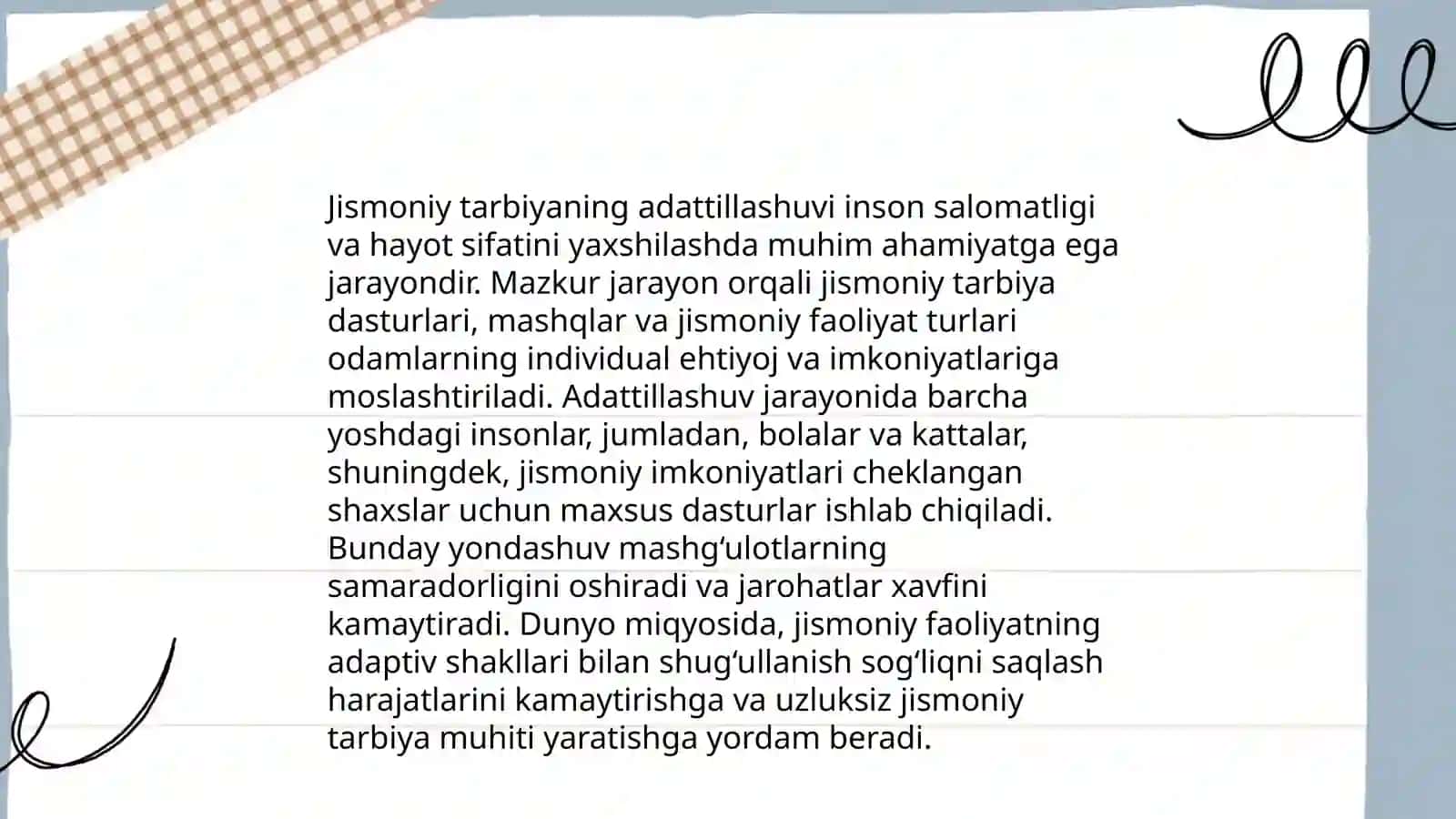 Adaptiv jismoniy tarbiya ilmiy-taqiqot usullari 4