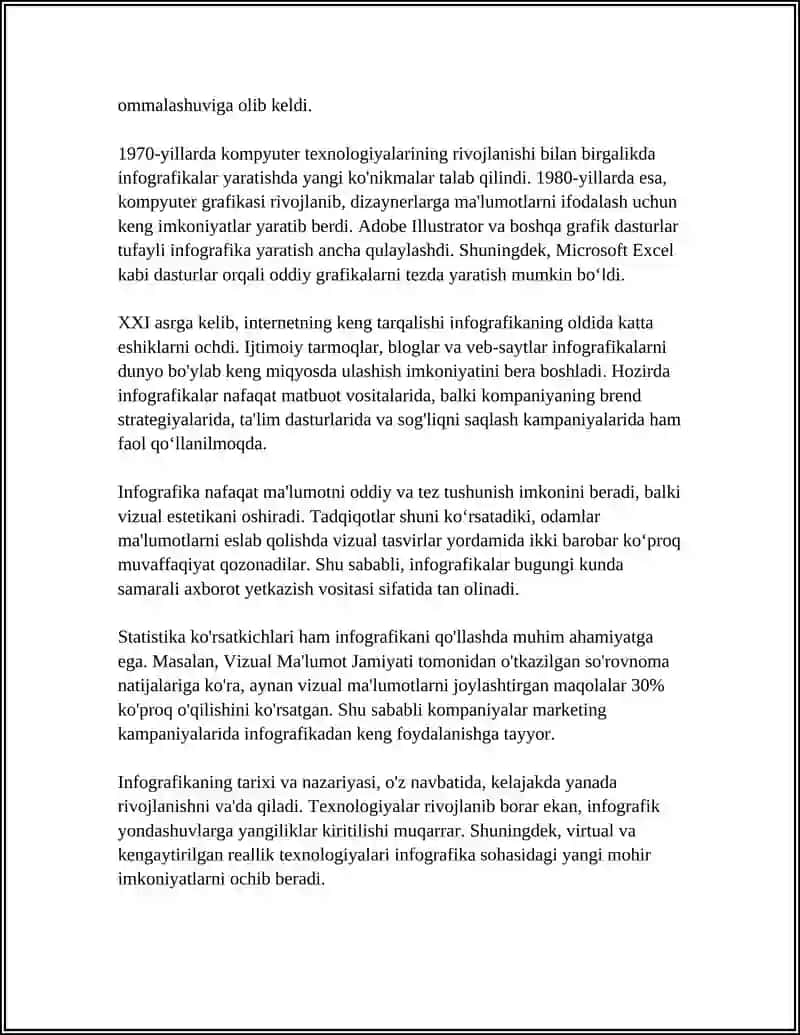 INFOGRAFIKANI YARATISH TEXNOLOGIYALARI 4