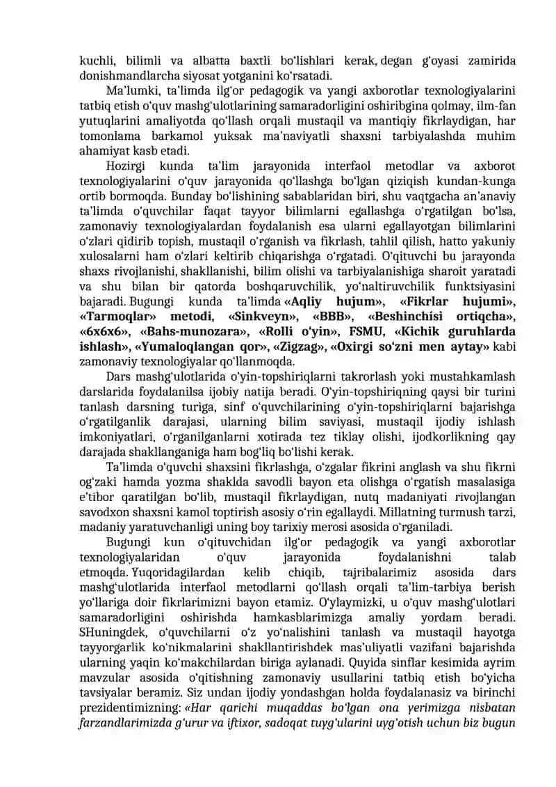 BOSHLANG‘ICH SINF MATEMATIKA DARSLARIDA QO‘LLANILADIGAN O‘QUV VOSITALARI VA ULARNING VAZIFALARI 4