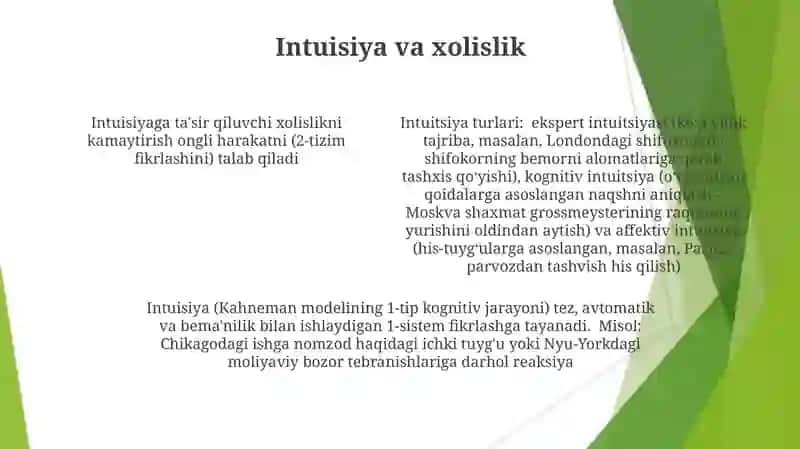 Sezgi va uning turlari haqida tushuncha 4