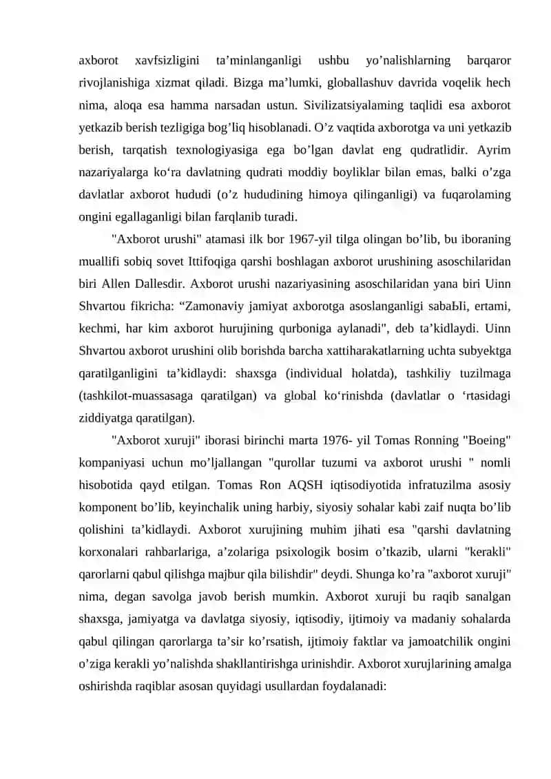 GLOBALLASHUV VA AXBOROT XURUJLARI 4