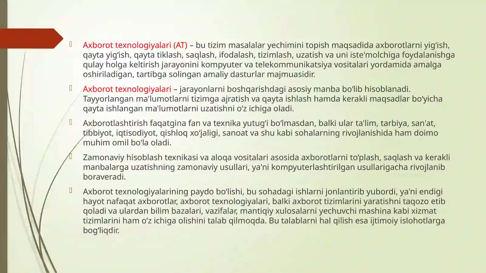 TIBBIYOTDA AXBOROT TEXNOLOGIYALARI FANIDAN MUSTAQIL ISHI 4