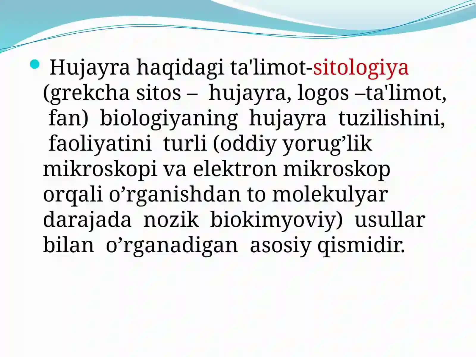 Irsiyatning sitologik asoslari 4