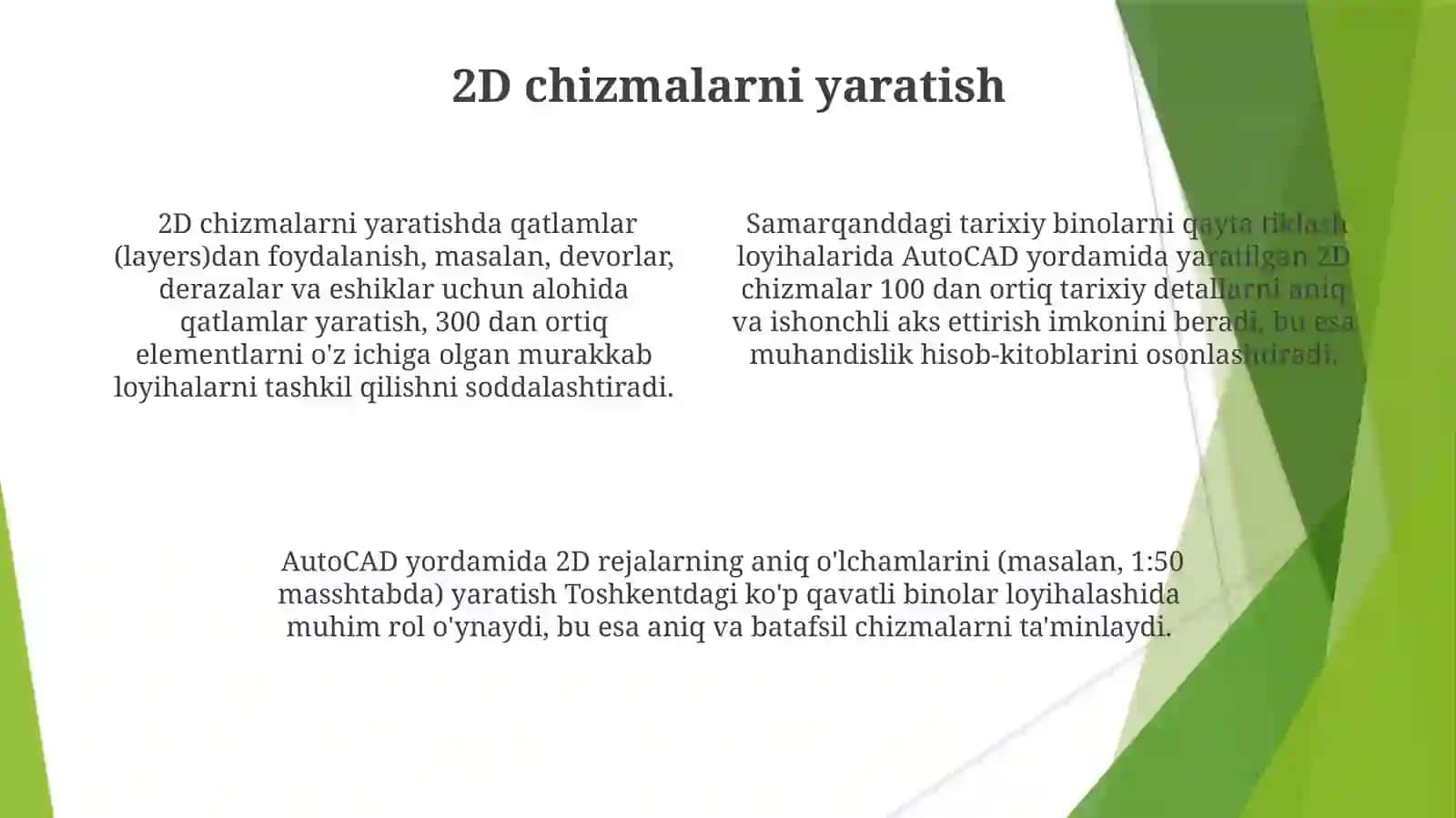 AutoCAD dasturi 4