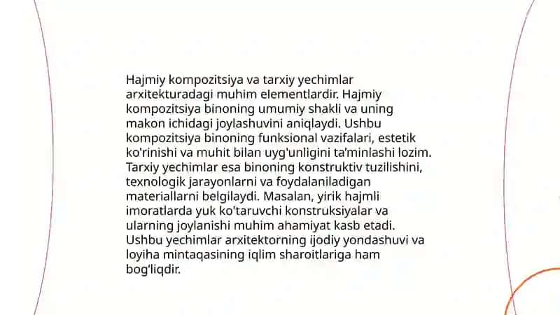 Hajmiy tarxiy yechimlari 4