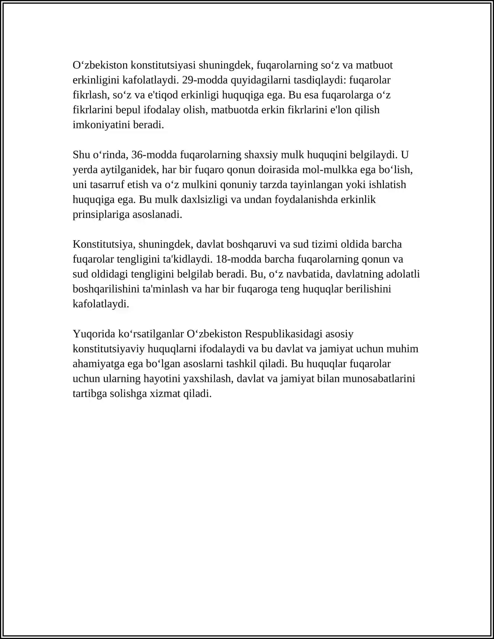 8-DEKABR KONSTITUTSIYAMIZ QABUL QILINGAN KUN "QONUNLAR QONUNI, BAXTIMIZ QOMUSI" 4