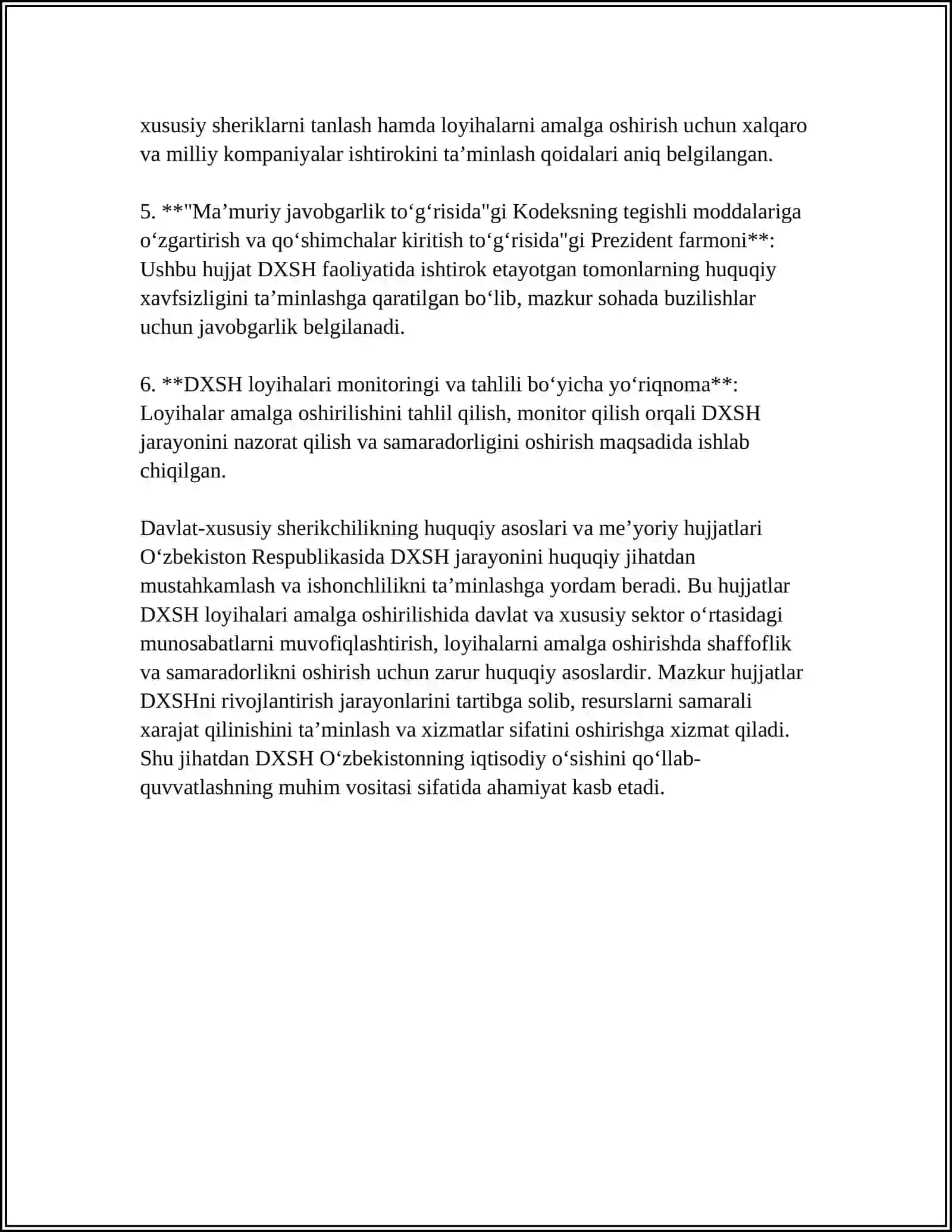 DAVLAT XUSUSIY SHERIKCHILIK SERVISLARI 4