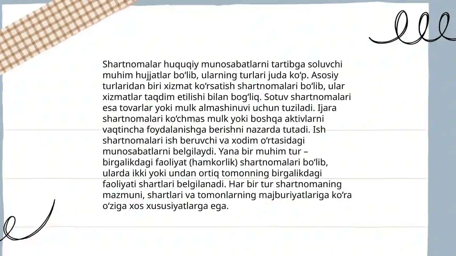 Shartnomaning o'ziga xos xususiyatlari 4