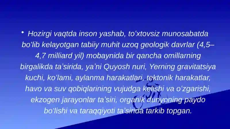 TABIATNI MUHOFAZA QILISH VA TABIIY RESURSLARDAN FOYDALANISHNI NAZORAT QILISH 4