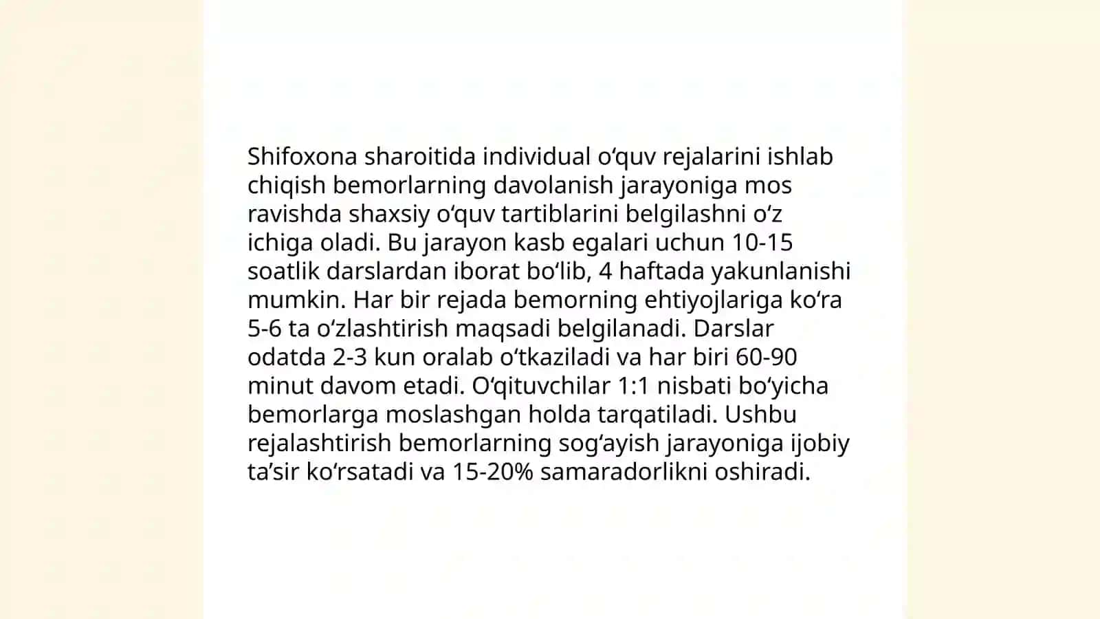 Chet ellardagi shifoxonalarda uzoq davolanuvchi maktab óquvchilarining talimi 4