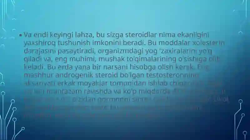 Stereoidlar va terpenlar stereo kimyosi haqida 4