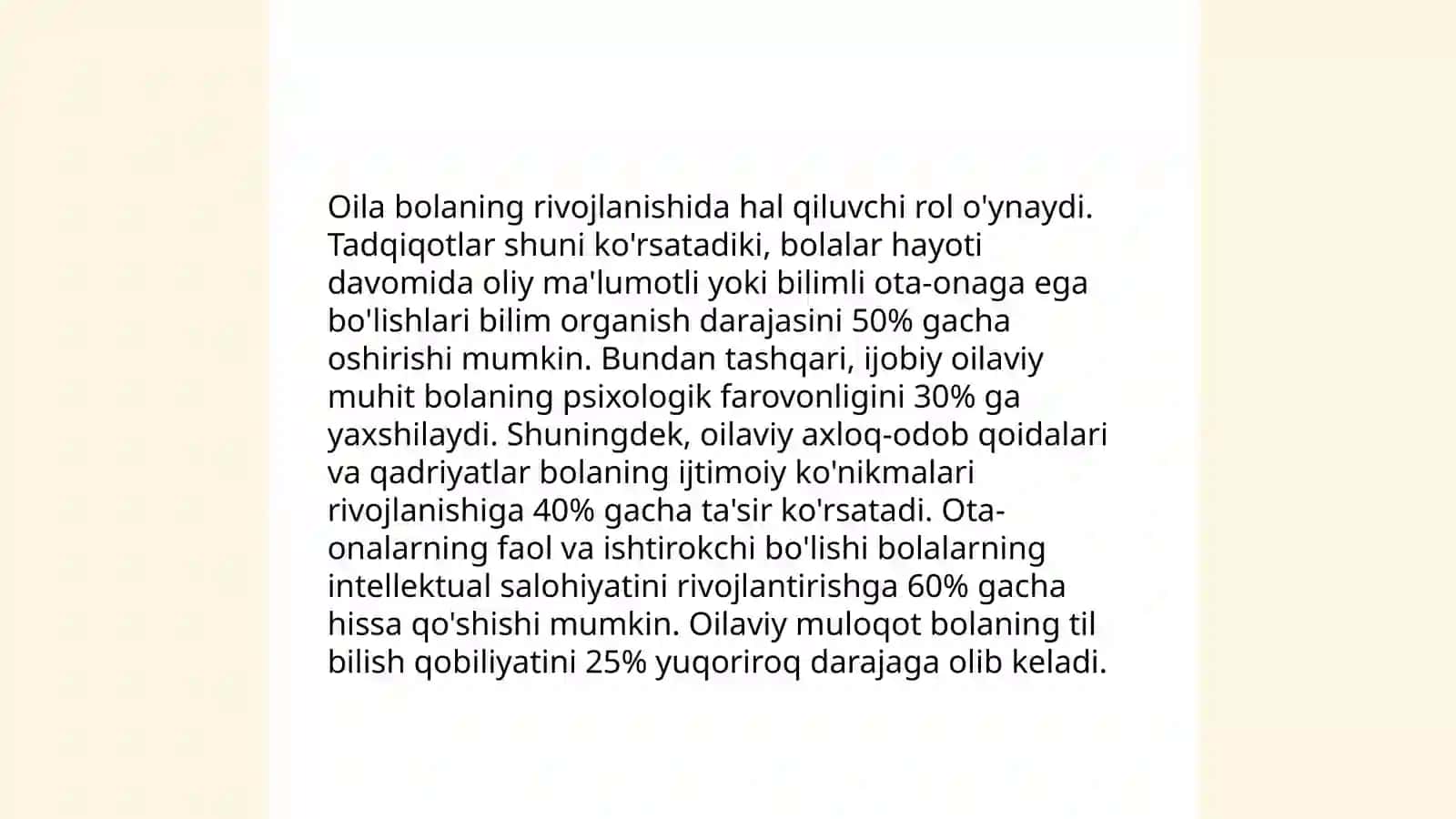 Bola shaxsi, uning rivojlanishi va muhitga bogʻliqligi 4