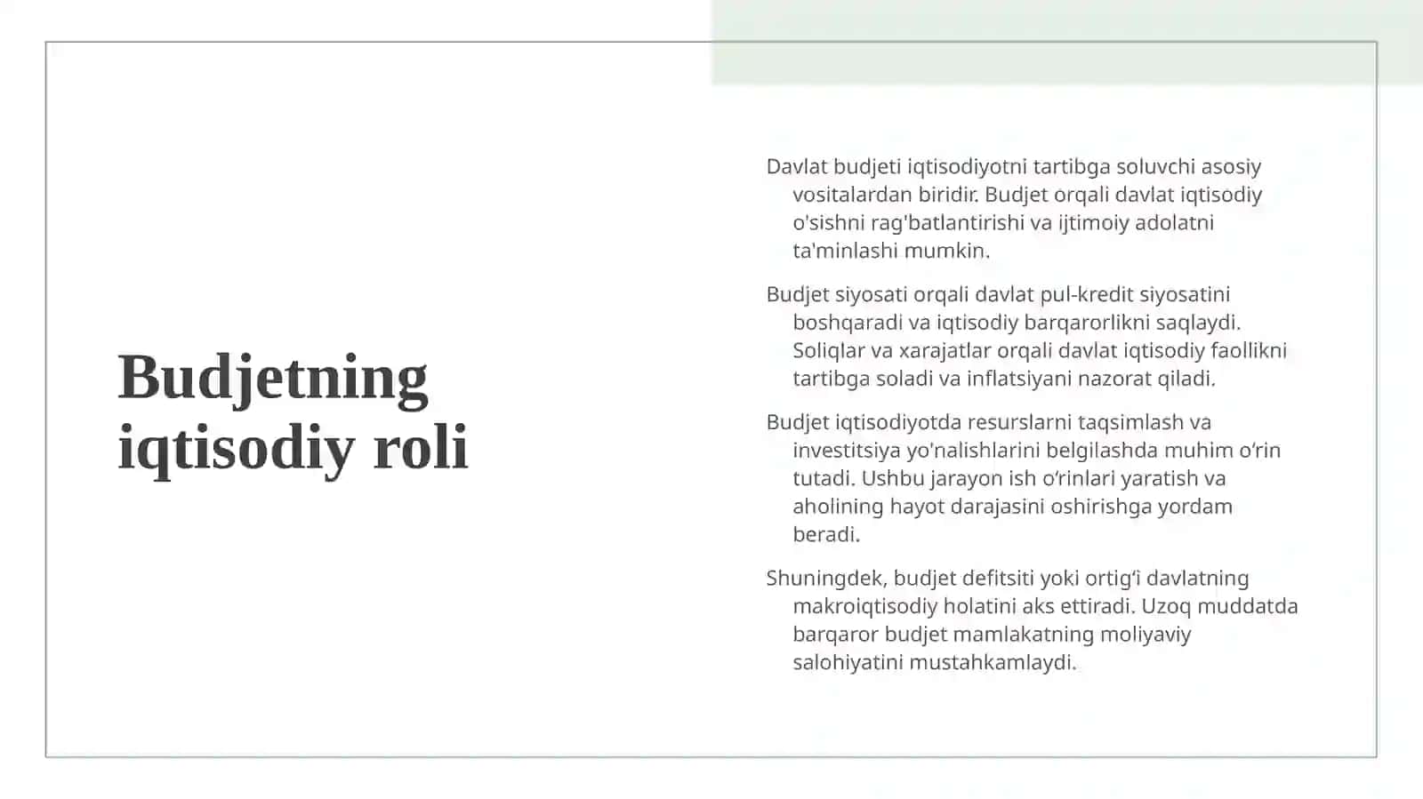 Davlat budjeti va tashqi savdo balansi 4