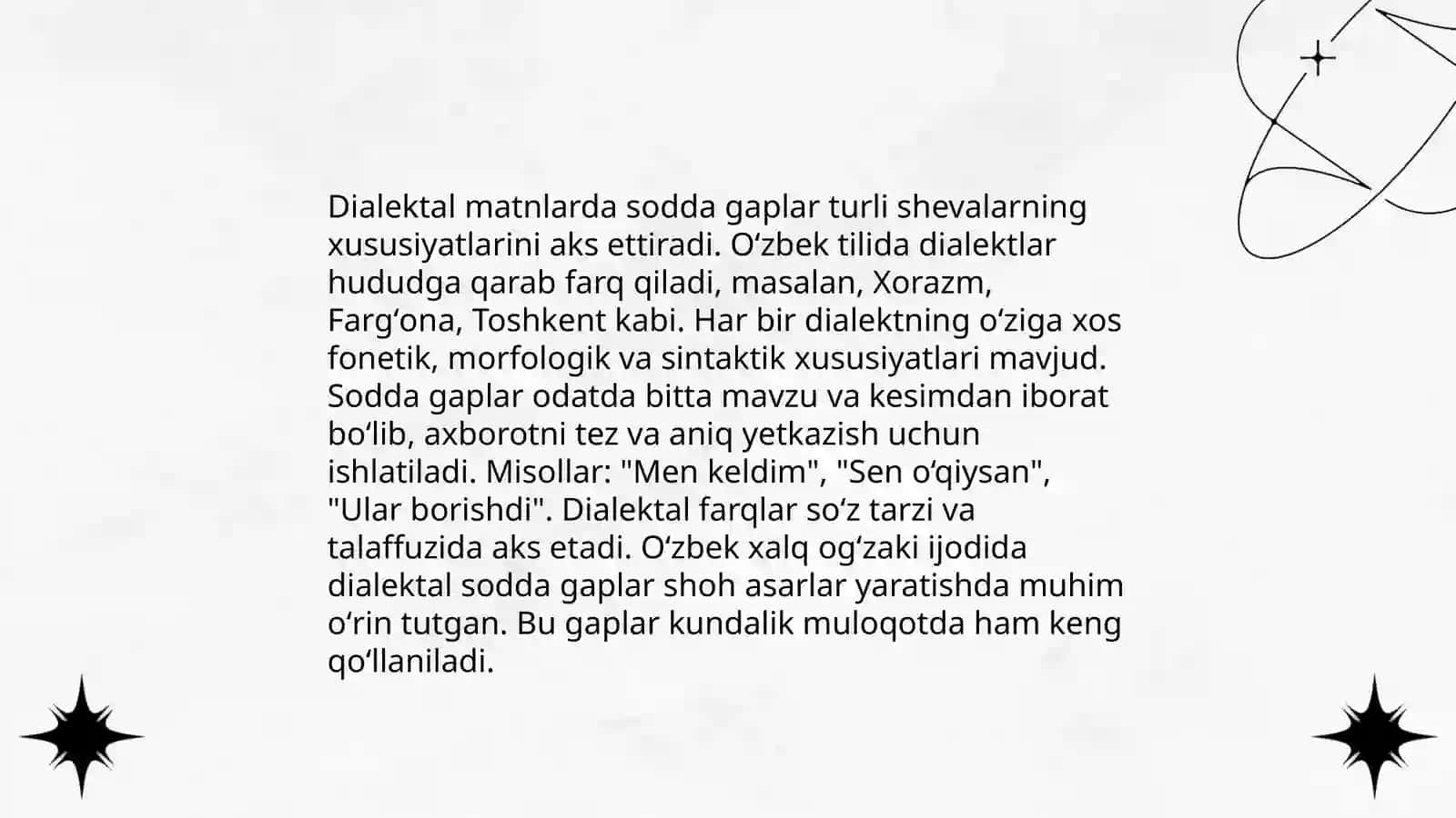 Dialektal matnlarning sintaktik tahlili 4