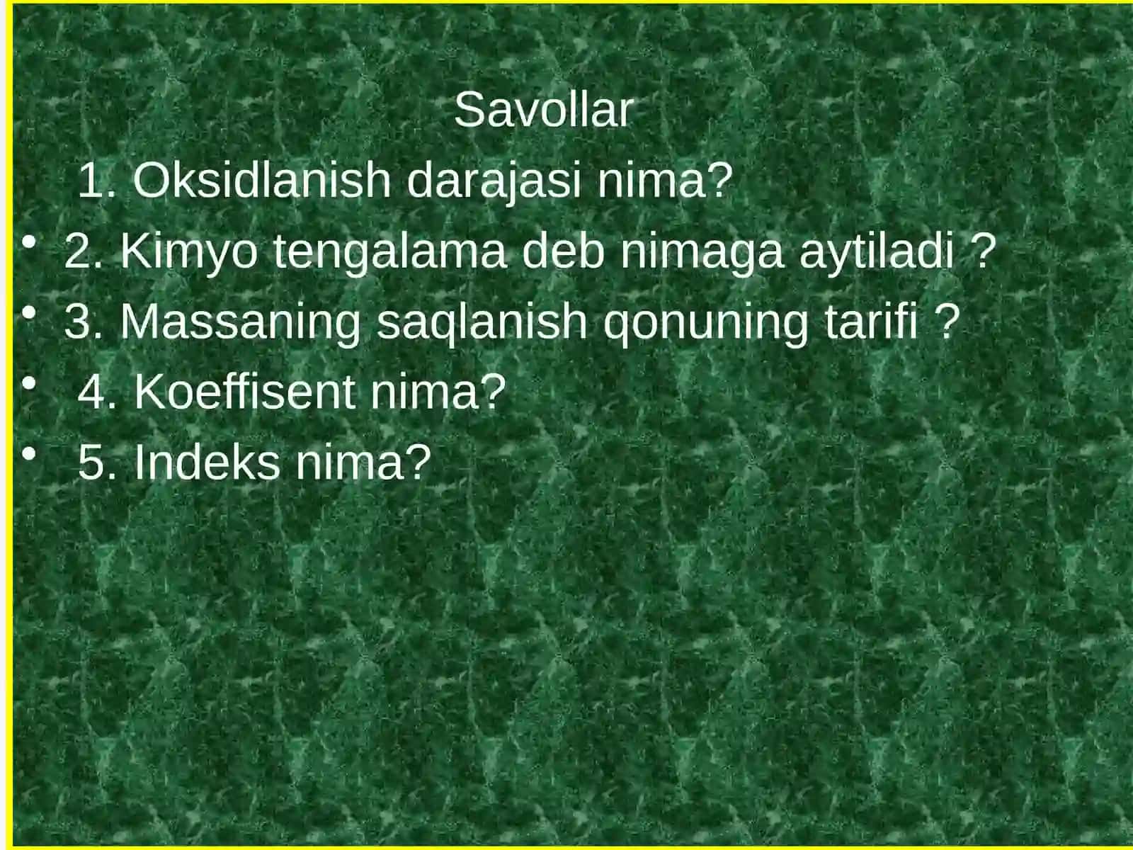 Oksidlanish qaytarilish reaksiyalarini eritma muhitiga bog'liqligi 4