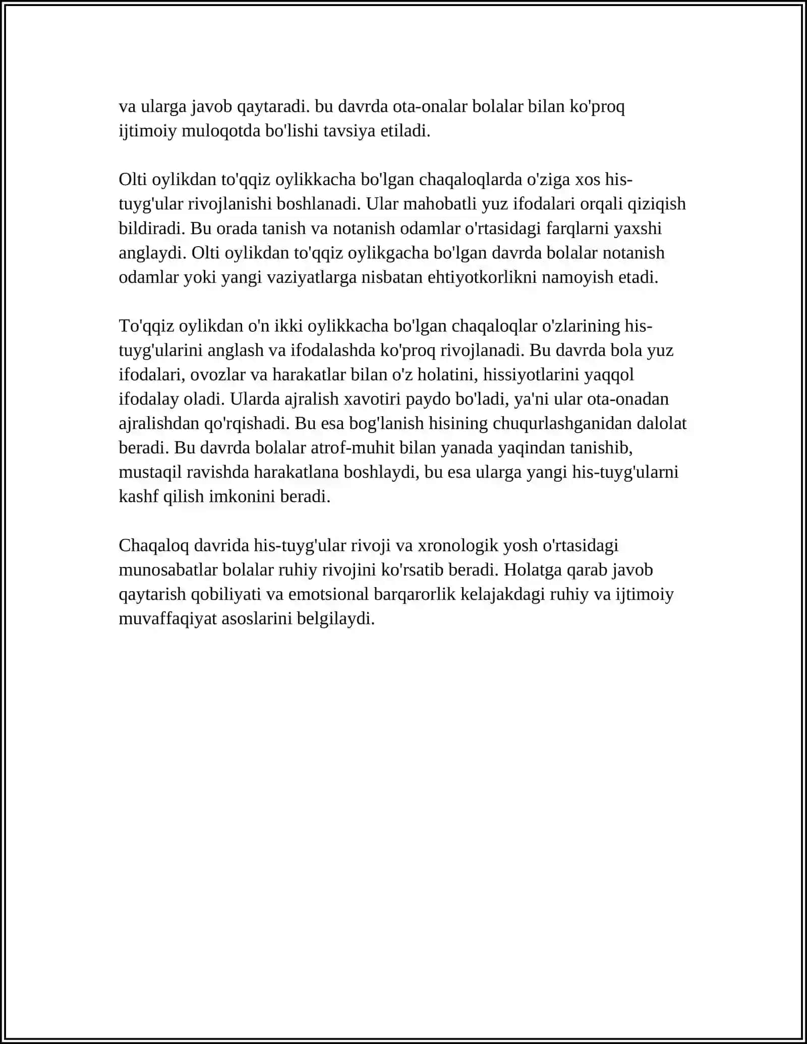 EMOTSIYALAR VA INSONNING XRONOLOGIK YOSHI 4