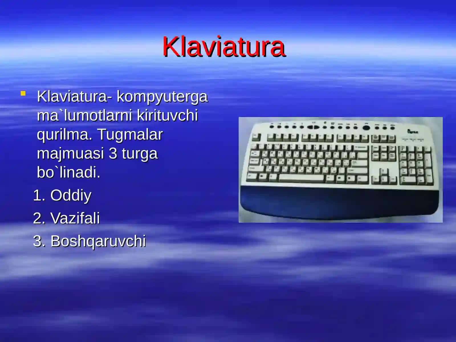 Shaxsiy kompyuterning asosiy qurilmalari 4