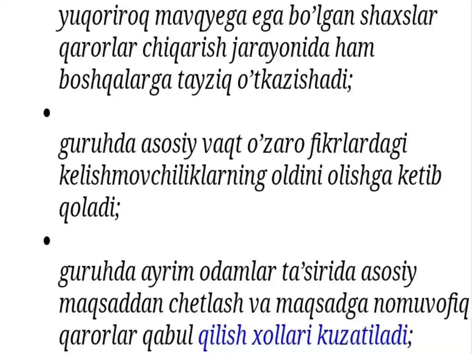 Guruhiy qarorlar qabul qilish jarayonlari 4