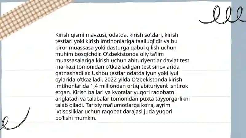 Xujjatlarning zaruriy qismlari 4