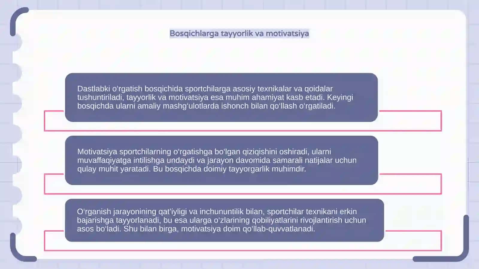Voleybolda dastlabki o‘rgatish jarayonining bosqichlari va uslublari 4