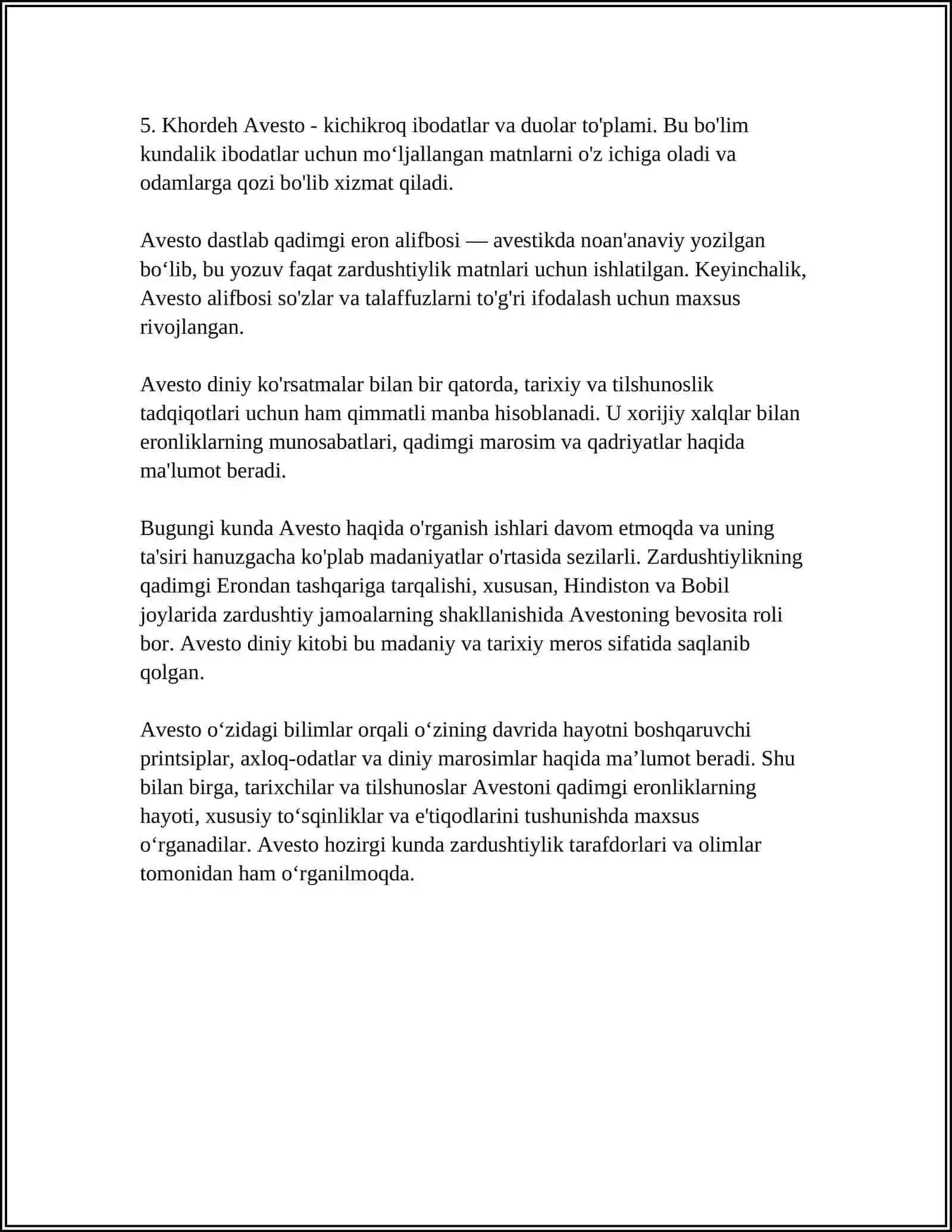 AVESTO FAYZLARI KITOBINI O'QIB ANNOTATSIYA YOZISH 4