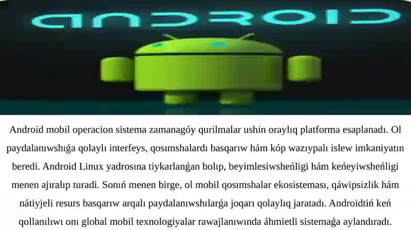Android - Google Tárepinen Islep Shıǵılǵan Ashıq Derekli 4