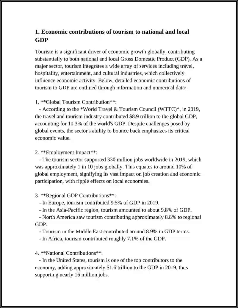 TRAVEL AND TOURISM OF AFFECTS TO ECONOMY AND ENVIRONMENT 4