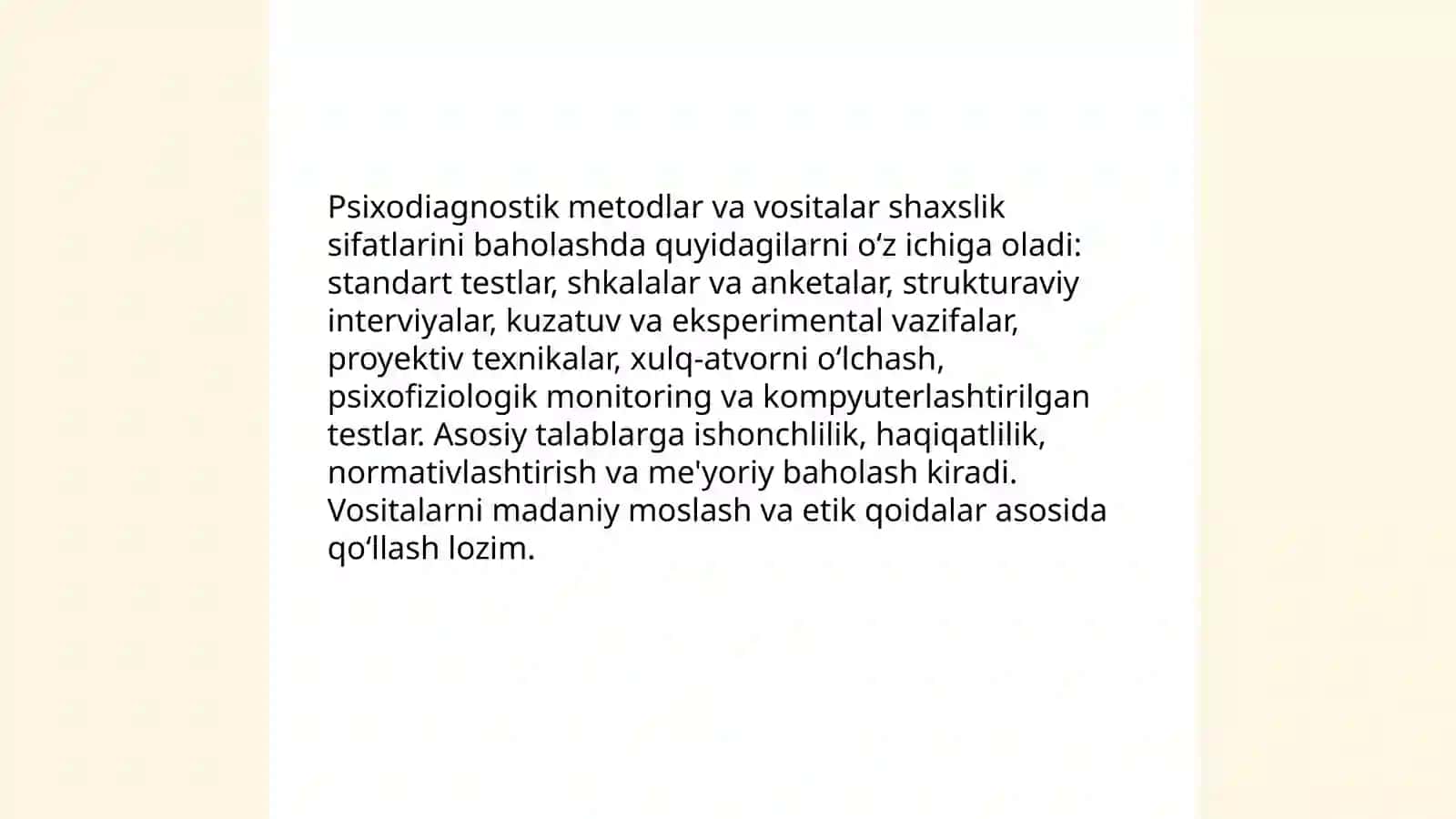 Shaxslik sifatlari psixodiagnostikasi 4